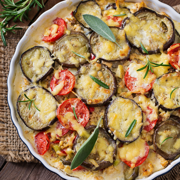Vegetarisches Moussaka (Auberginen-Auflauf)