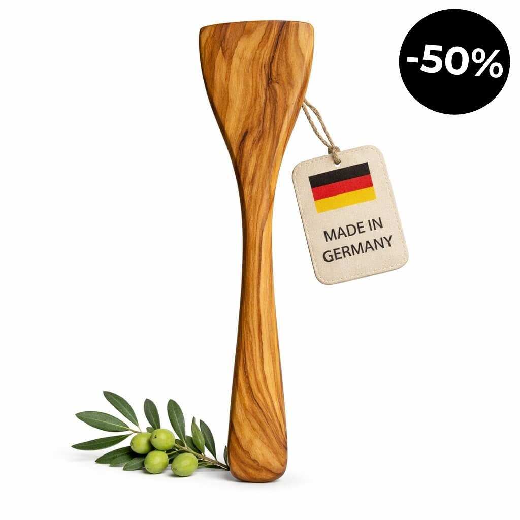 Pfannenwender aus Olivenholz (30 cm)