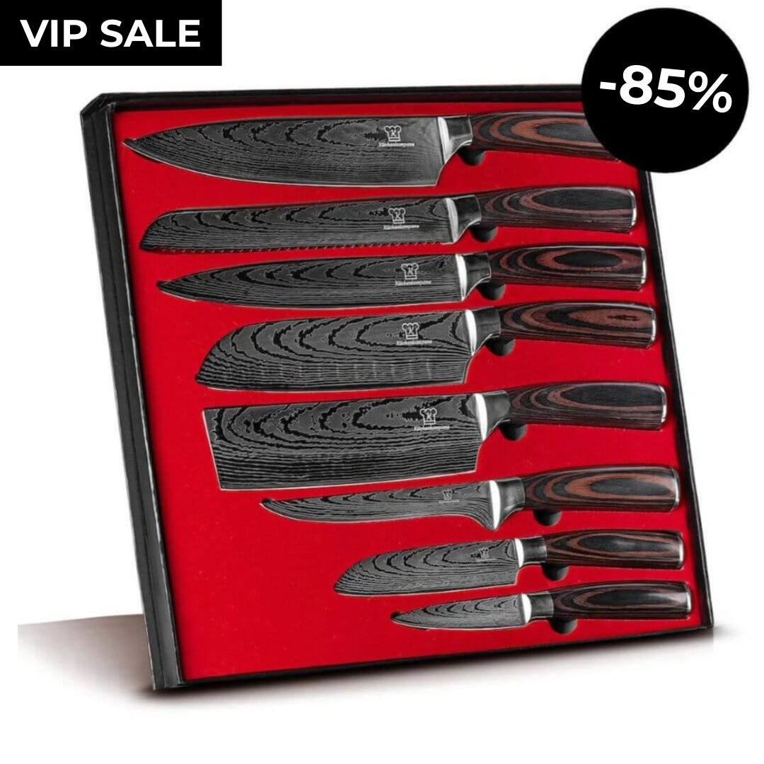 Asiatisches Messerset Premium 8-teilig | VIP SALE