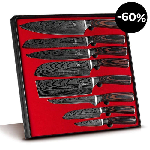 Asiatisches Messerset Premium 8-teilig