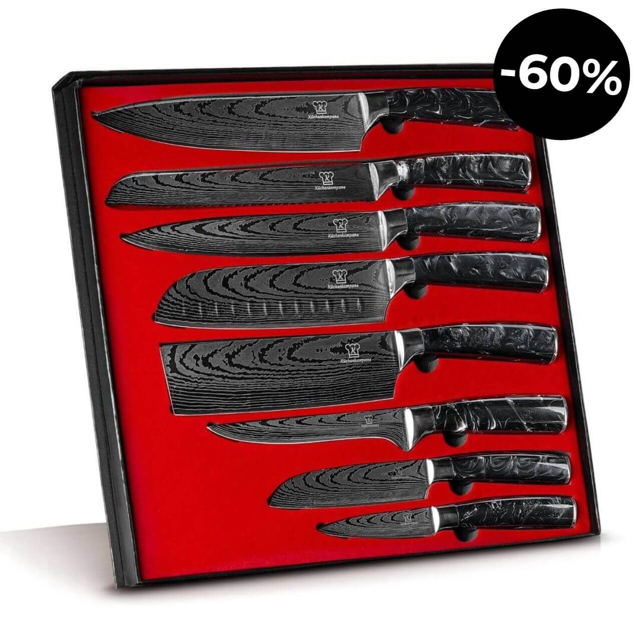 Kuro Messerset Premium 8-teilig