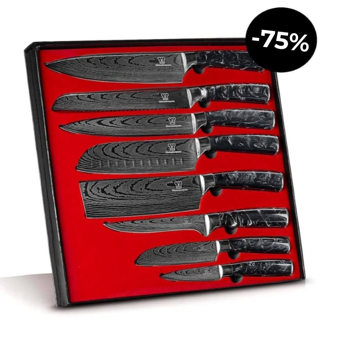 Kuro Messerset Premium 8-teilig