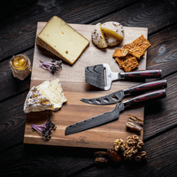 Thumbnail for Käse-Servier-Set | 2in1 Käse Messerset und Schneidebrett