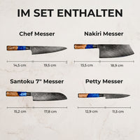 Aoki Damastmesser Set / VIP