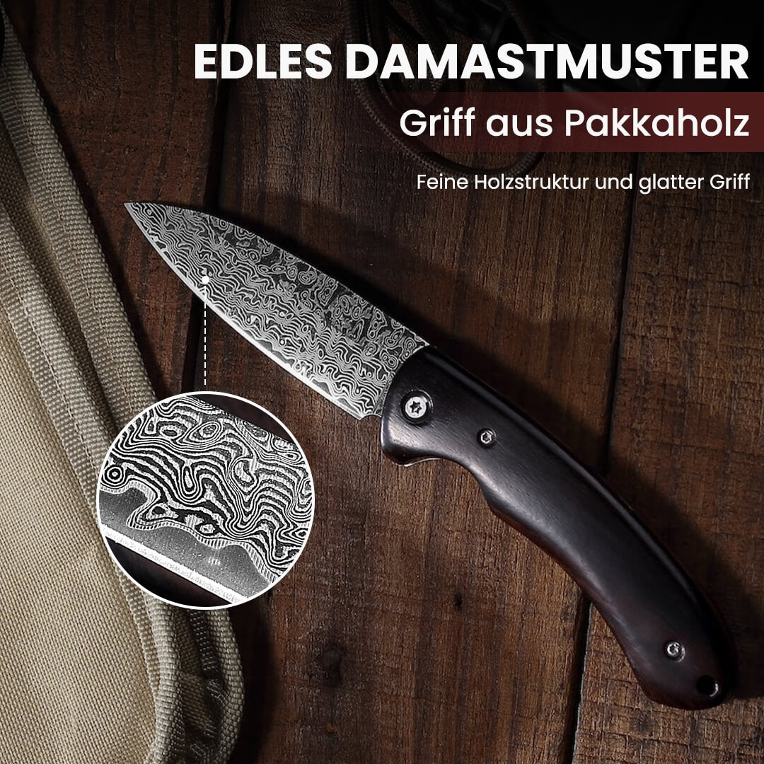 Taschenmesser Damast Atlas
