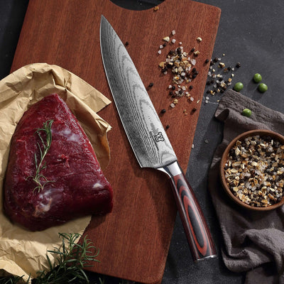Asiatisches Chefmesser + Santoku Messer