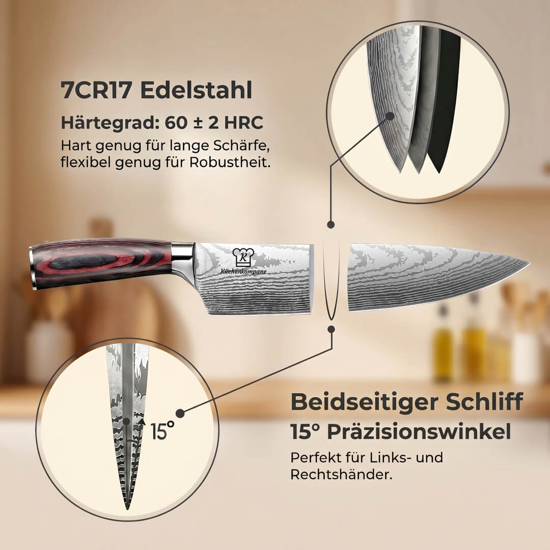 Asiatisches Messerset Premium 8-teilig / VIP