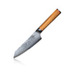Mokuzai Santoku Damastmesser