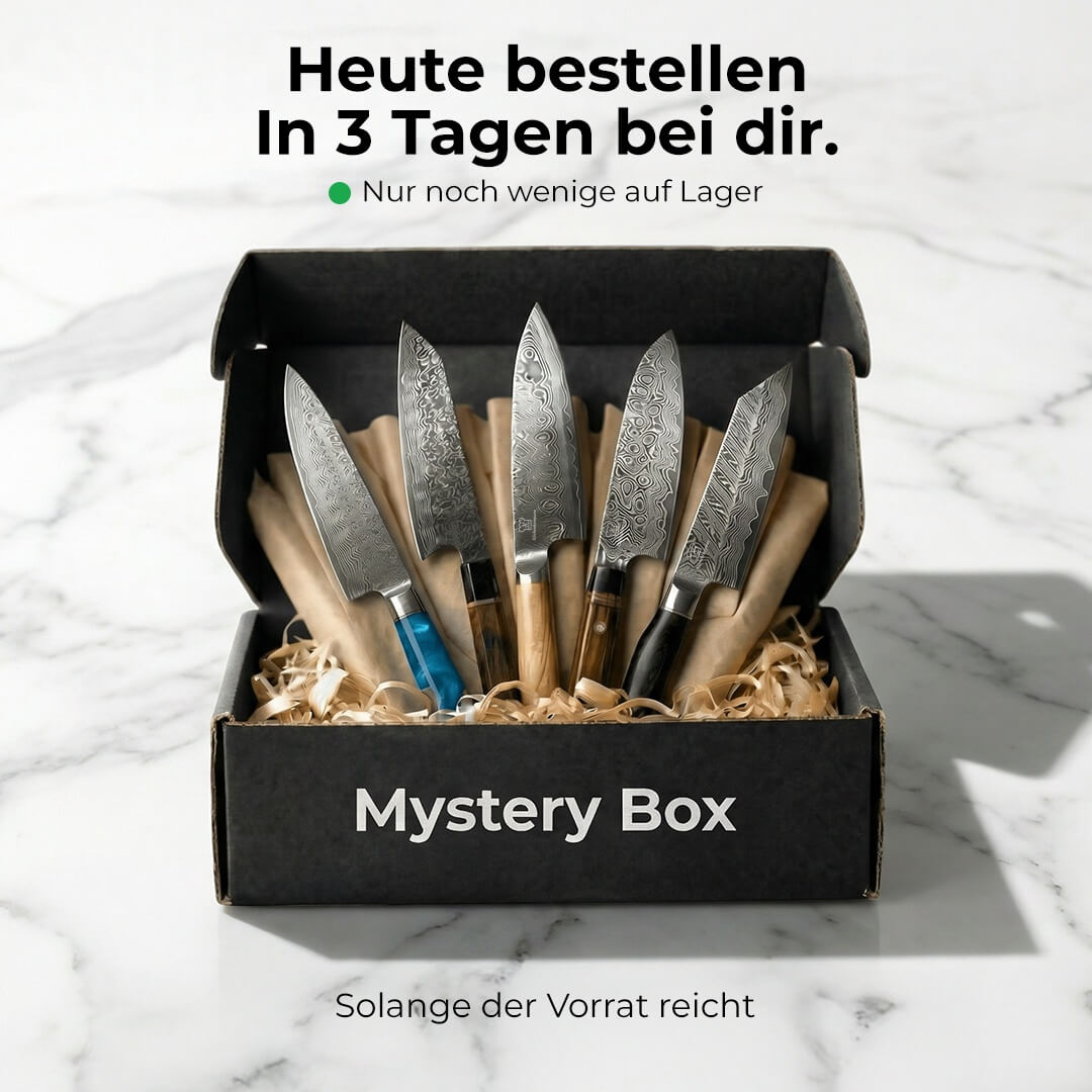 Premium Mystery Box Schwarz | 5 Messer