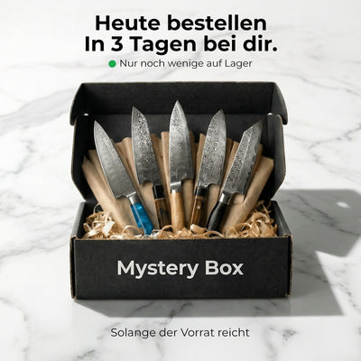 Premium Mystery Box Schwarz | 5 Messer