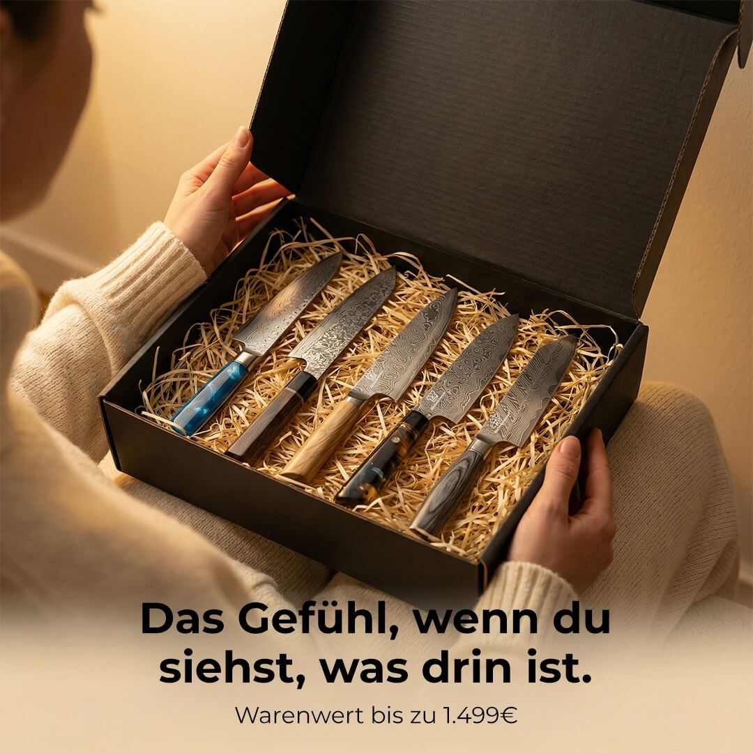 Premium Mystery Box Schwarz | 5 Messer