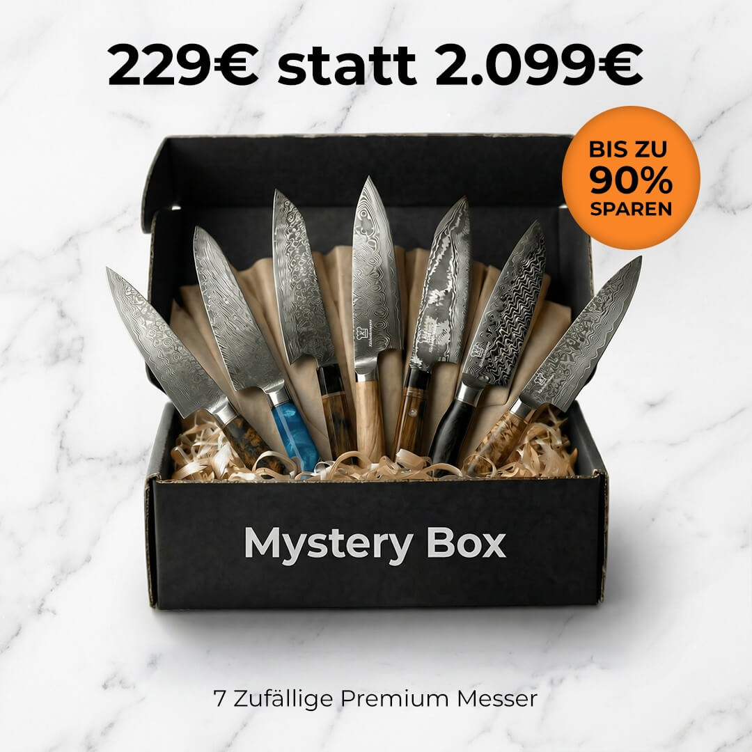 Premium Mystery Box schwarz | 7 Messer