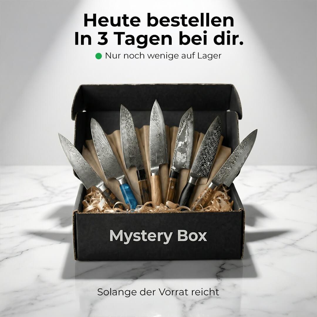 Premium Mystery Box schwarz | 7 Messer