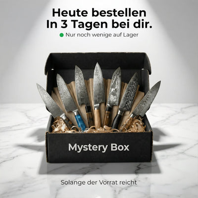 Premium Mystery Box schwarz | 7 Messer