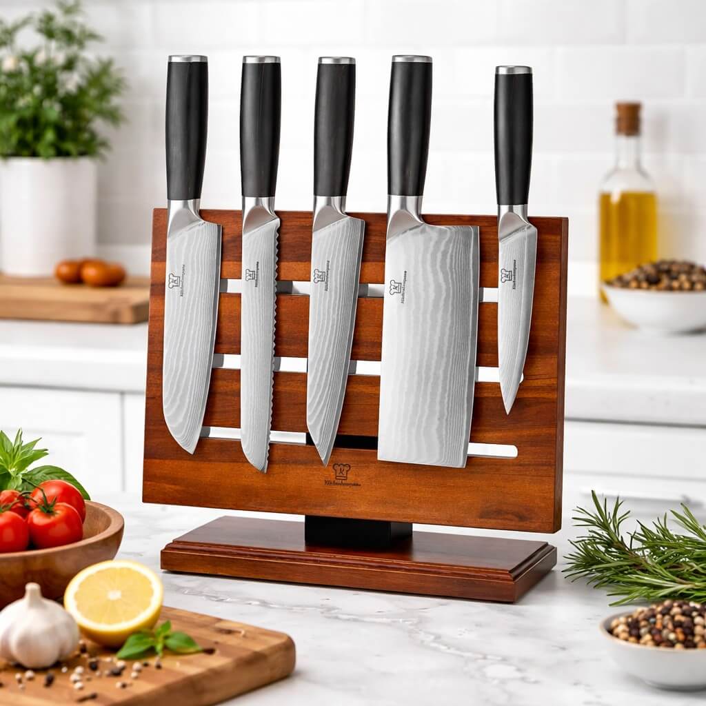 Profi Damast Messerset – 5-teilig