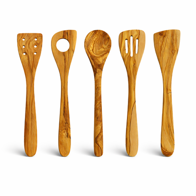 Pfannenwender Olivenholz 5er Set