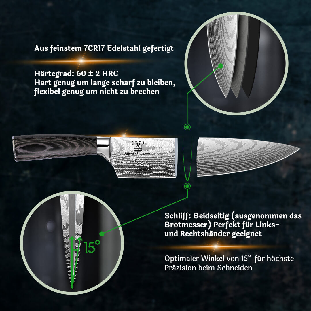 Kurai Messerset Premium 8-teilig