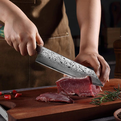 Damast Gyuto + Gratis Taschenmesser