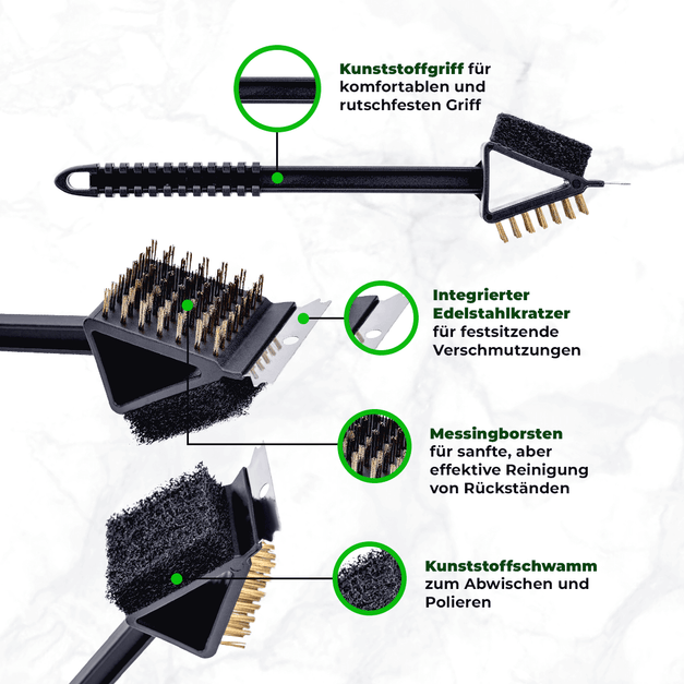 3in1 Grill-Reinigungsbürste