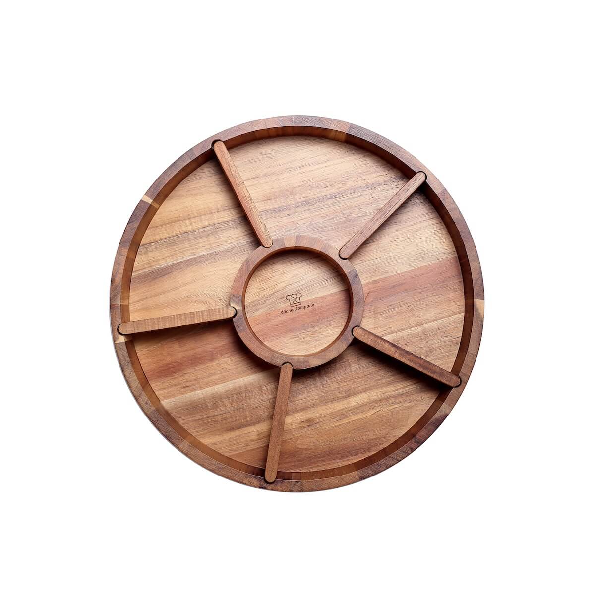Drehbare Servierplatte aus Holz / VIP