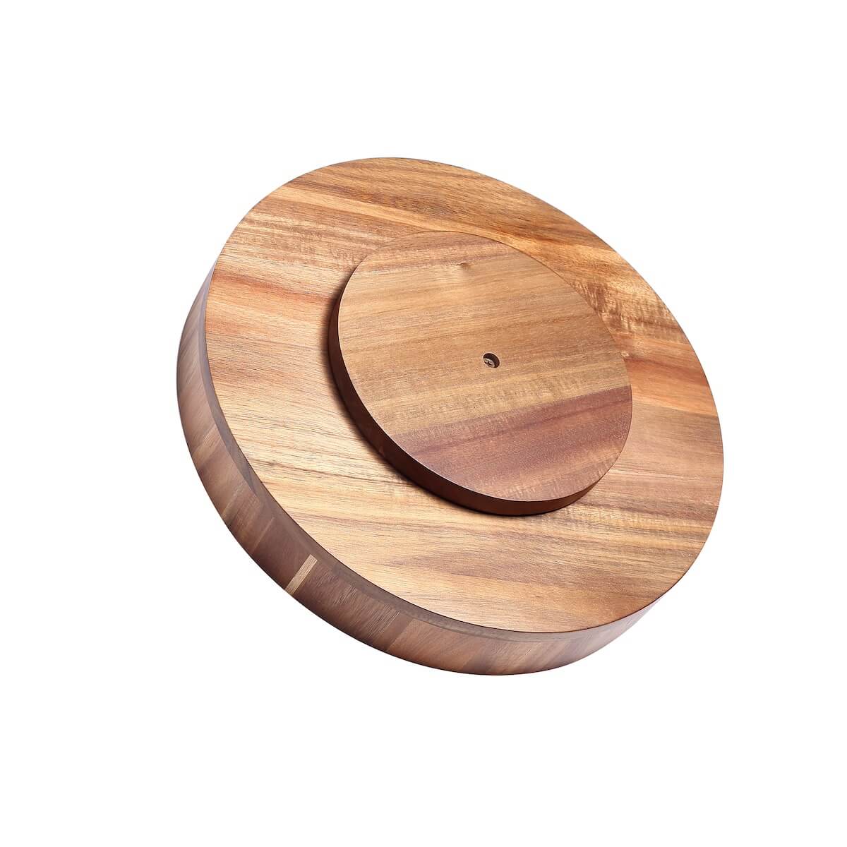 Drehbare Servierplatte aus Holz / VIP