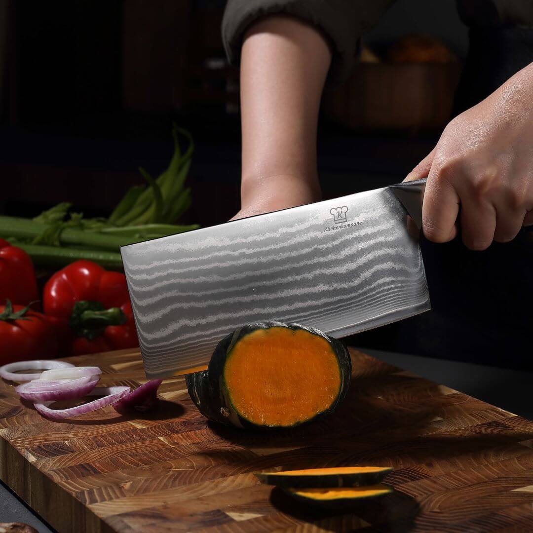 Okami Damast Chai Dao Kochmesser + Chefmesser