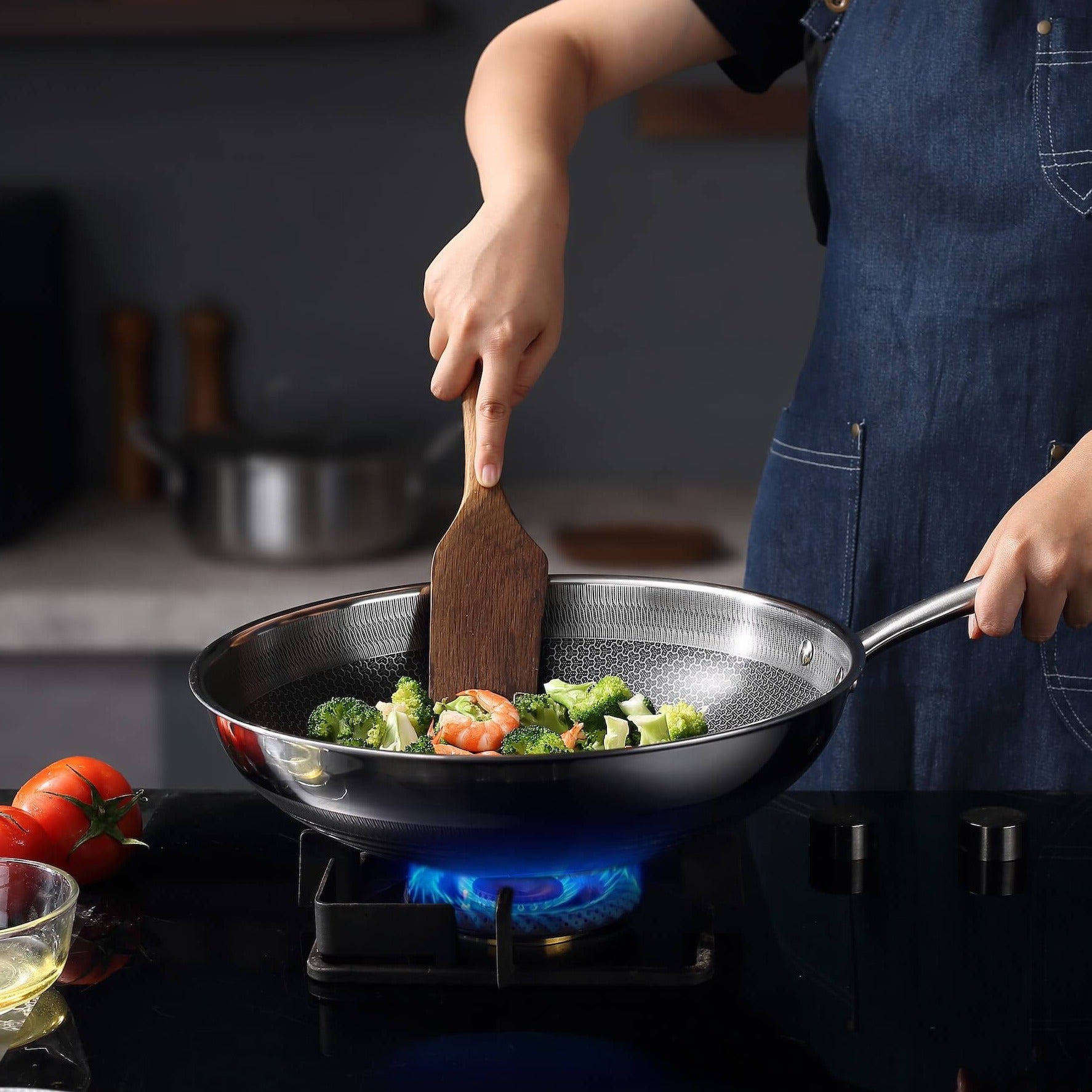 Küchenkompane WOK - 34cm