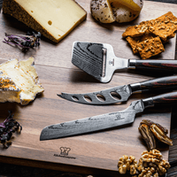 Thumbnail for Käse-Servier-Set | 2in1 Käse Messerset und Schneidebrett