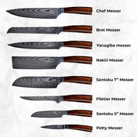 Kasshoku Messerset Premium 8-teilig