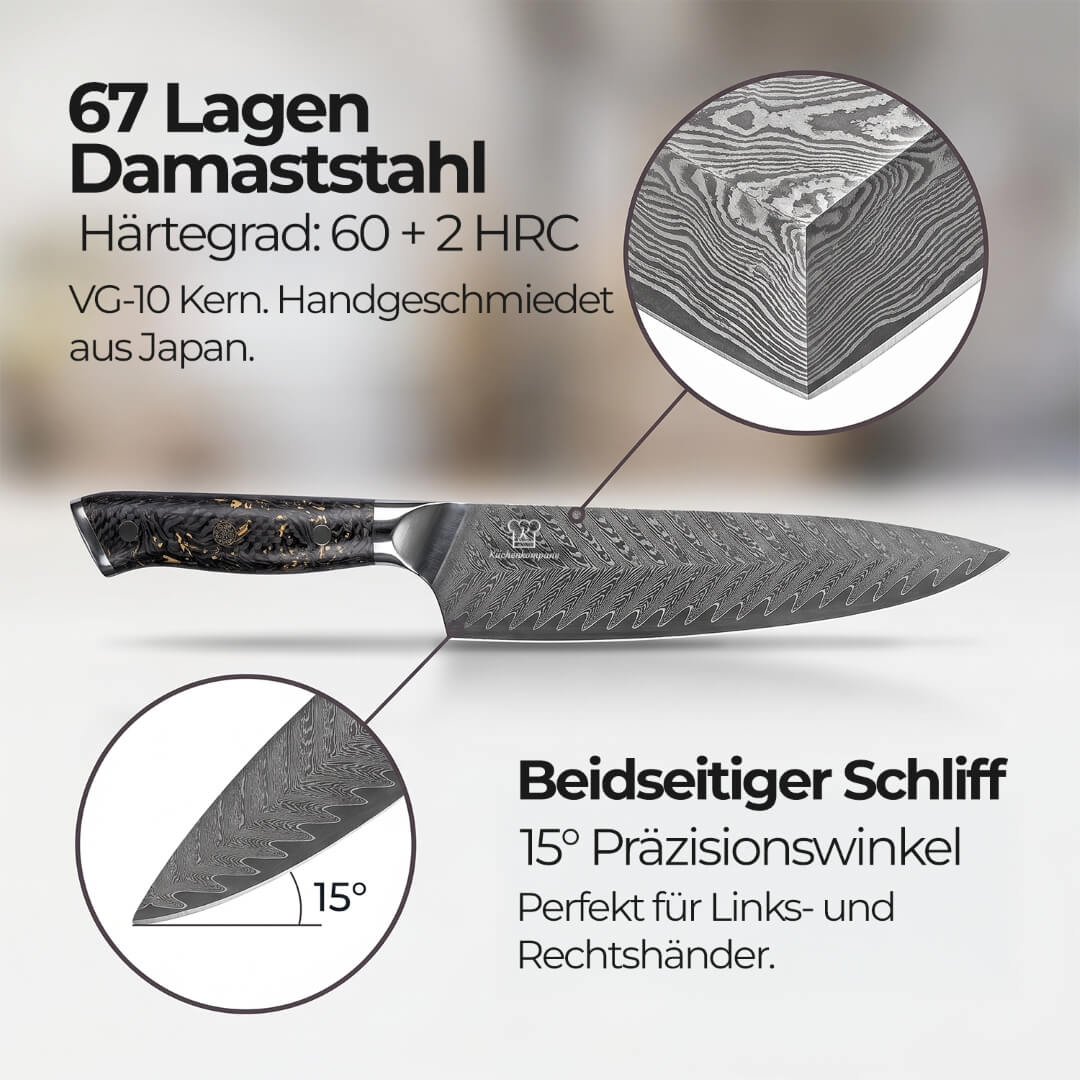 Kiiro Chef Damastmesser