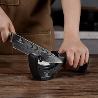 Asiatisches Santoku 5'' + Messerschärfer | E-Mail Exklusiv