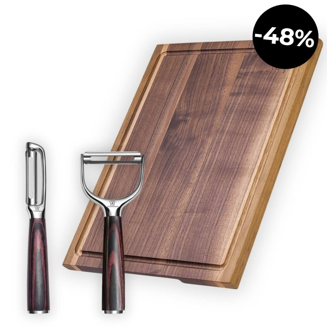 Kochset - Schneidebrett & Schäler