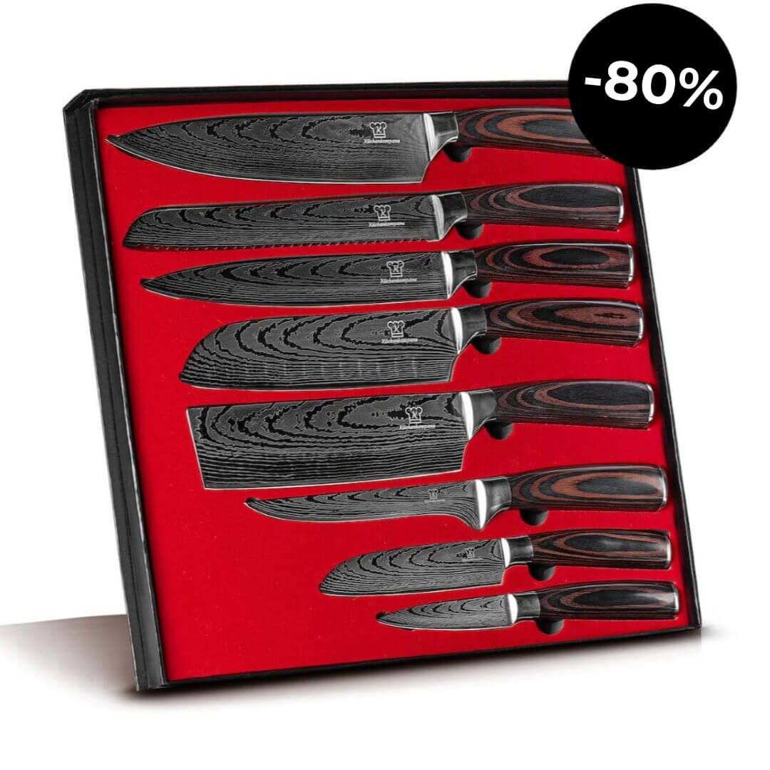 Asiatisches Messerset Premium 8-teilig