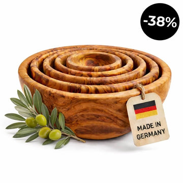 6er Premium Schalen-Set aus Olivenholz