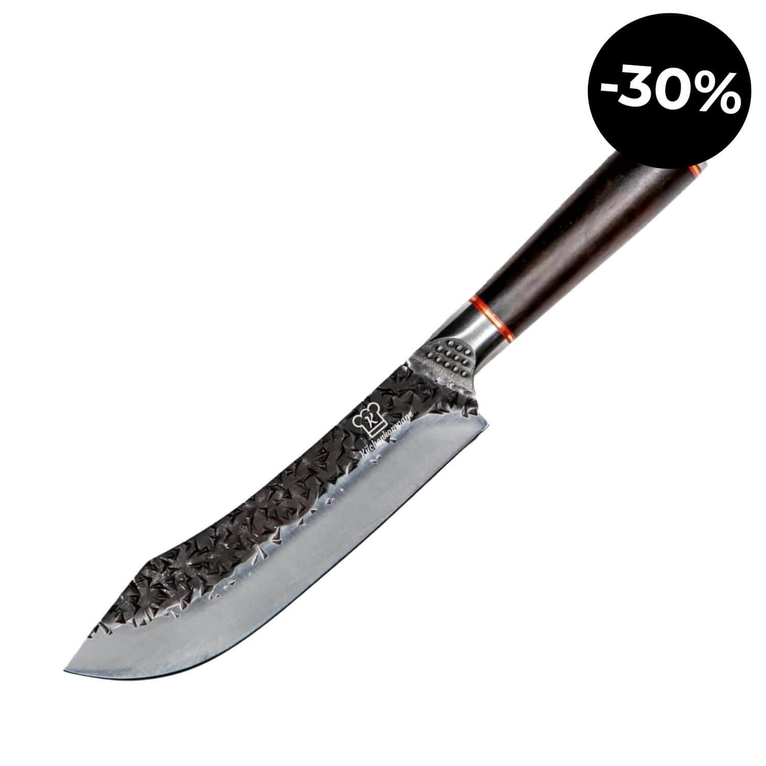 Rustikales Chefmesser gebogen