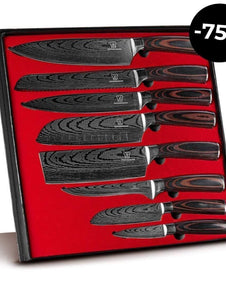 Asiatisches Messerset Premium 8-teilig
