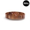 Drehbare Servierplatte aus Holz / VIP