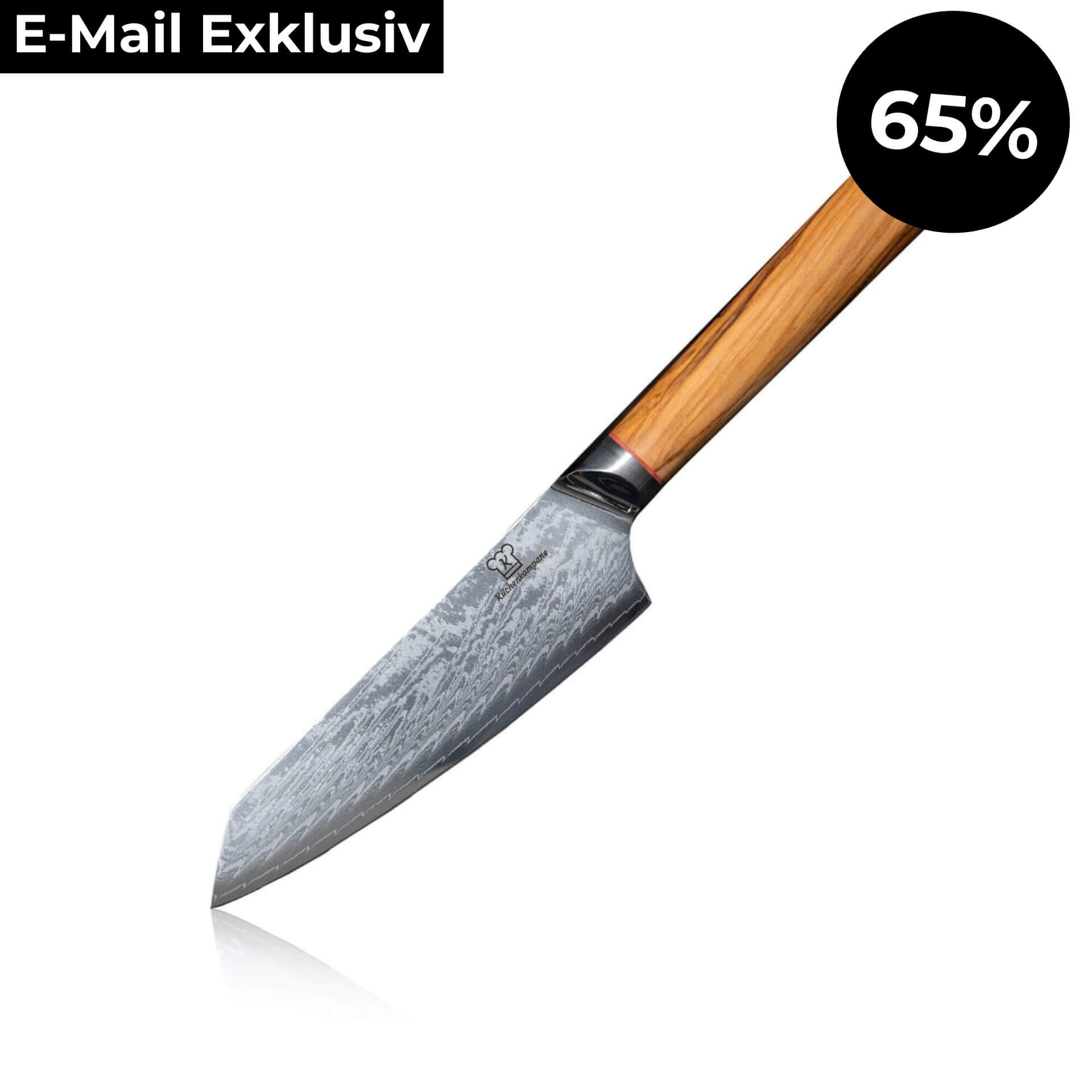 Mokuzai Santoku Damastmesser | E-Mail Exklsuiv
