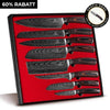Asiatisches Messerset 8-teilig + Gratis Taschenmesser