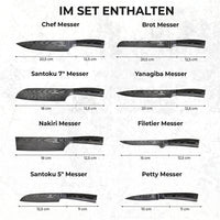 Kurai Messerset Premium 8-teilig / VIP