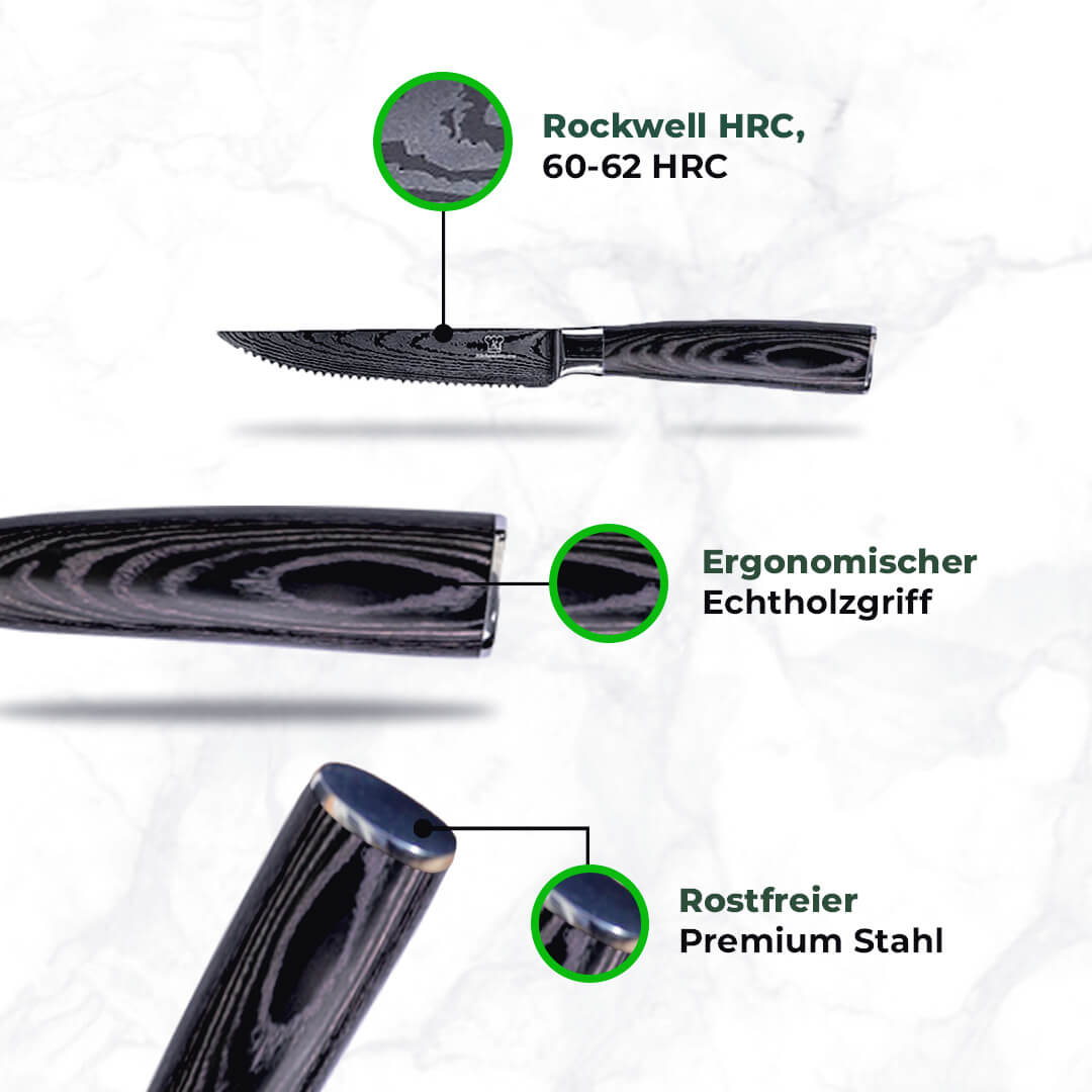 Kurai Steak-Messerset