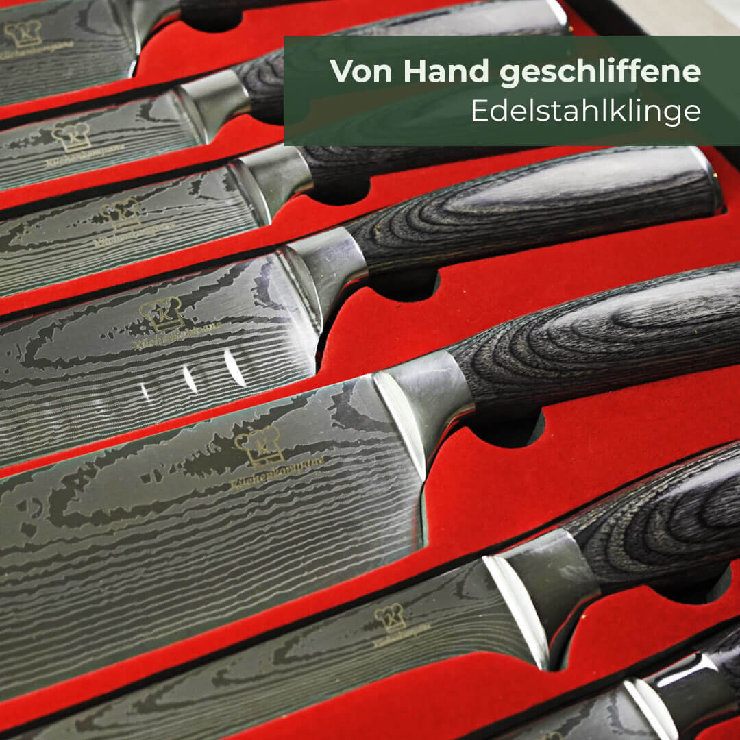 Kurai Bundle Premium 9-teiliges Messerset! – Küchenkompane