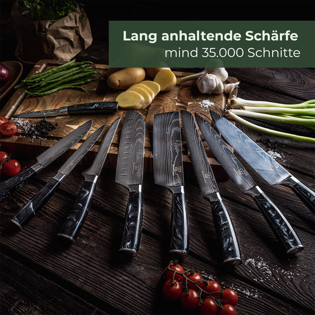 Kuro Messerset Premium 8-teilig