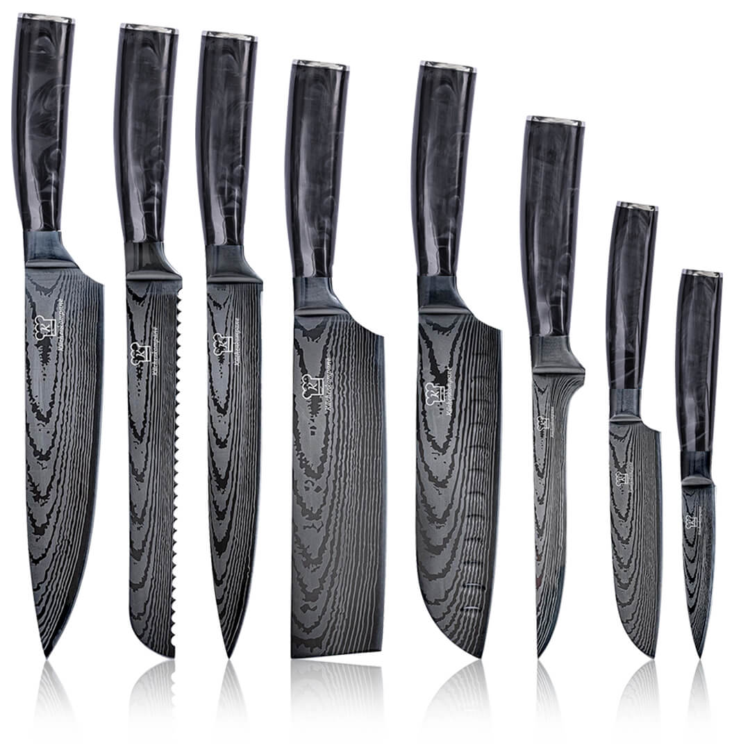 Kuro Messerset Premium 8-teilig