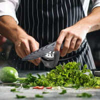 Praktischer 3-stufiger Messerschärfer und Messerschleifer – Küchenkompane