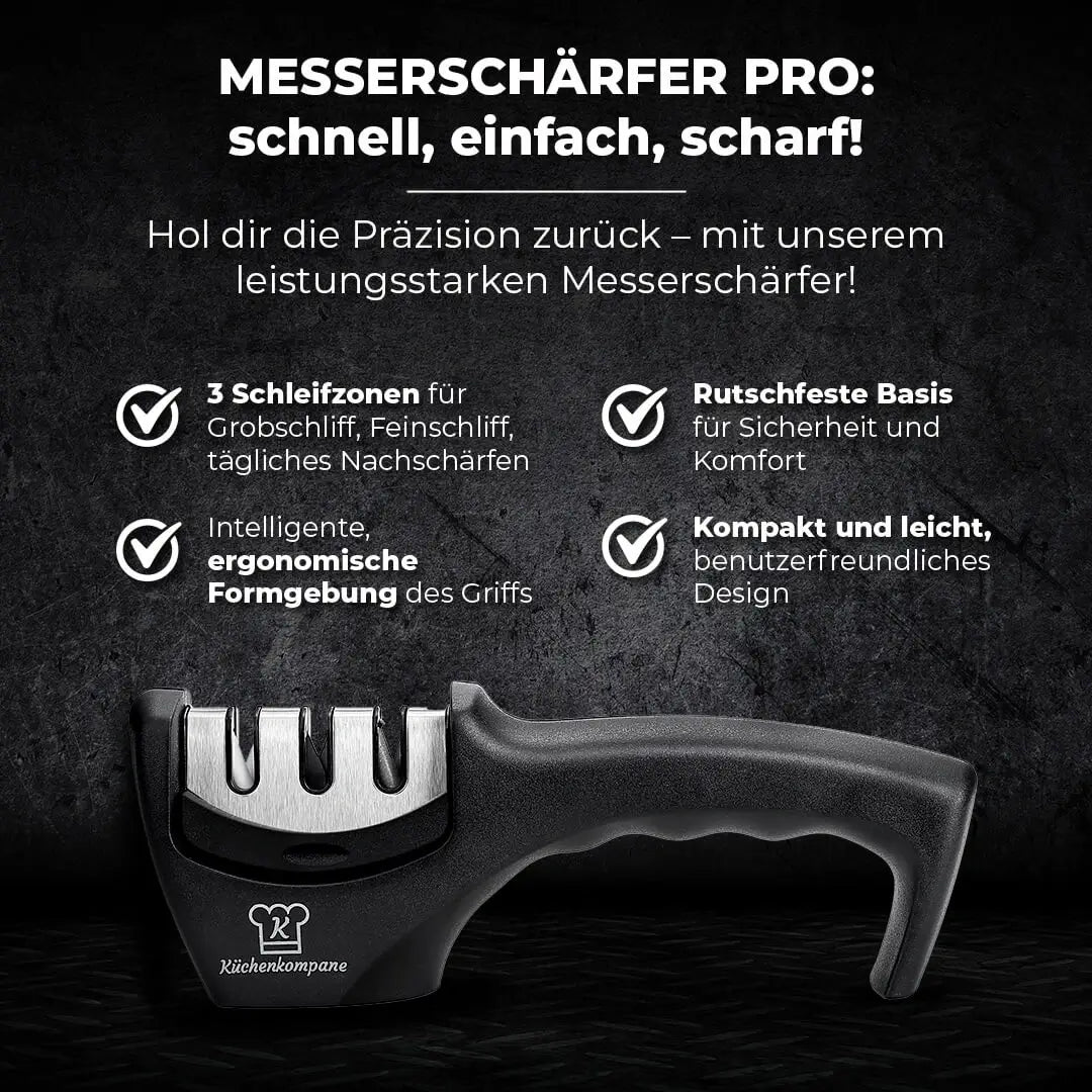 Chinesisches Hackmesser + Messerschärfer Spar-Set