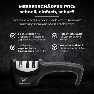 Chinesisches Hackmesser + Messerschärfer Spar-Set