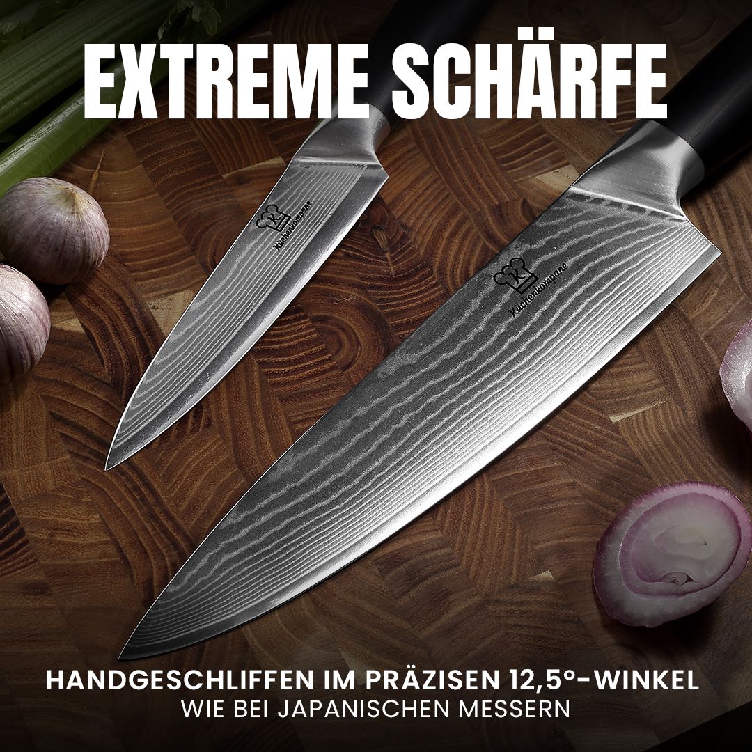 67-lagiges Damast Allzweck + Schälmesser