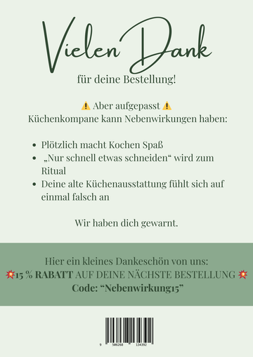 Flyer - 15% Rabatt für deine nächste Bestellung