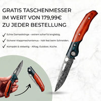 Asiatisches Messerset Premium 8-teilig + Gratis Taschenmesser